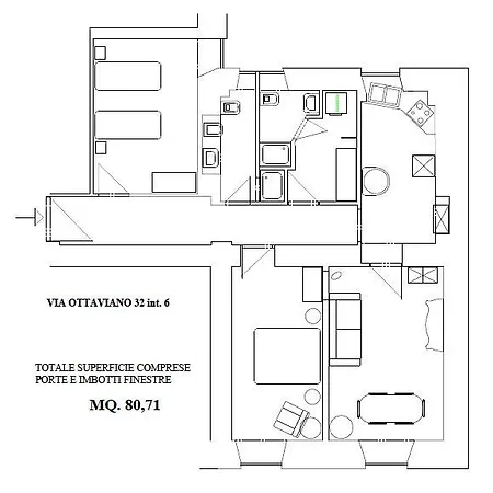 Domus Ottavia In Lägenhet Rom